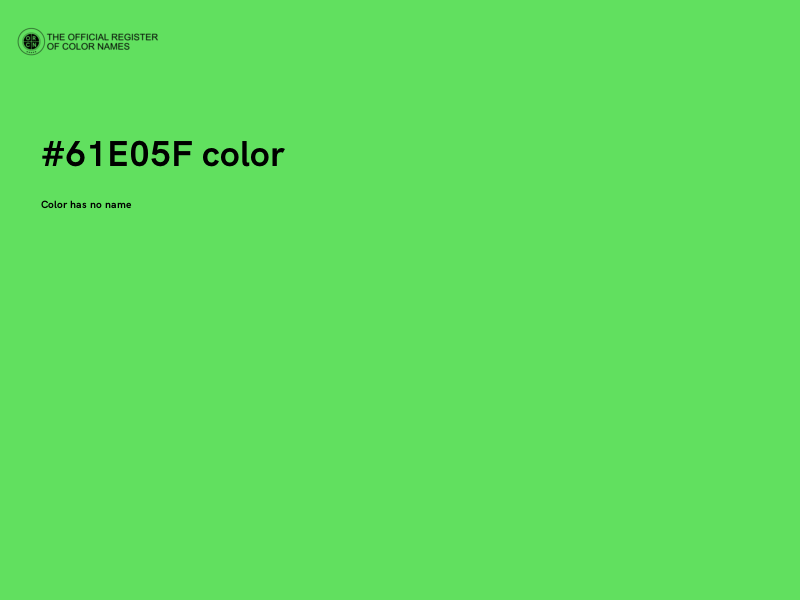 #61E05F color image