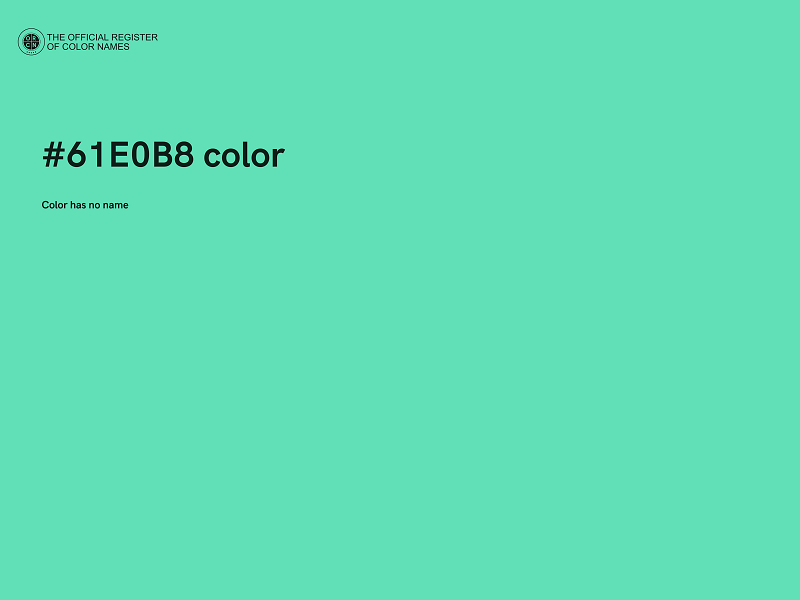 #61E0B8 color image