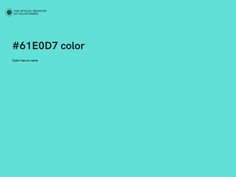 #61E0D7 color image