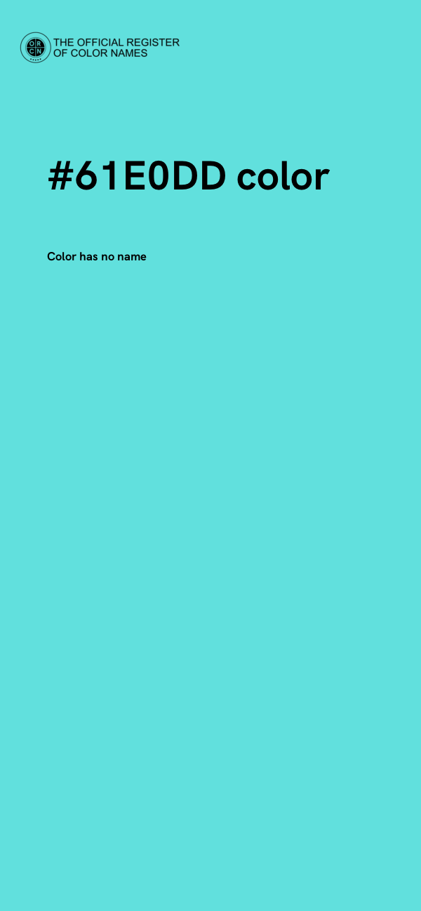 #61E0DD color image