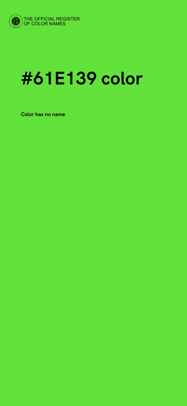 #61E139 color image