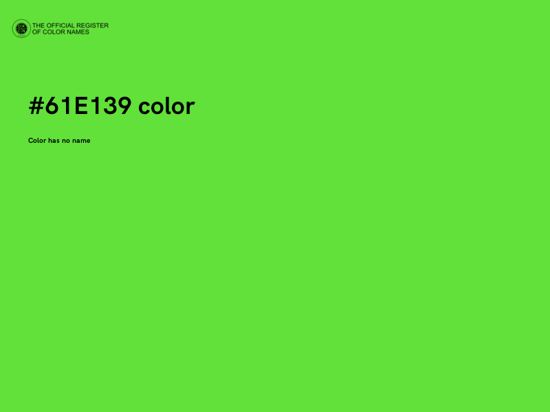#61E139 color image
