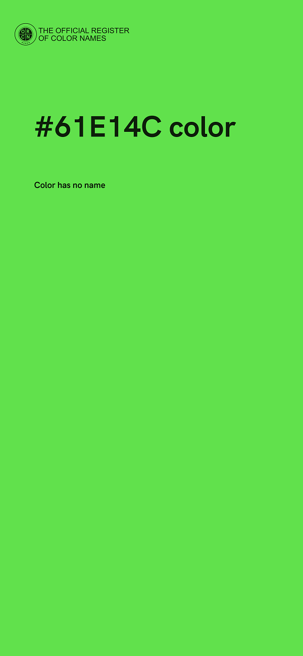 #61E14C color image
