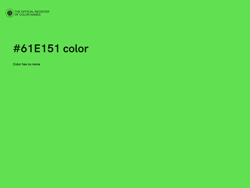 #61E151 color image