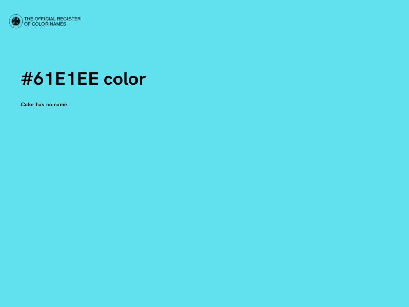#61E1EE color image
