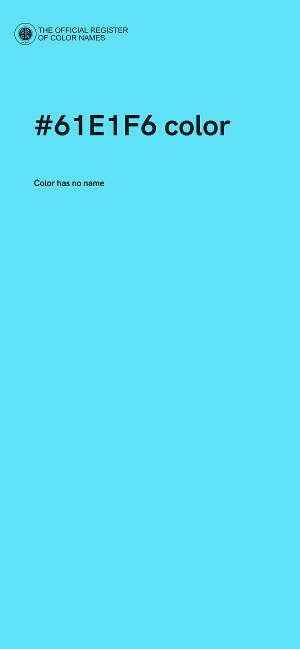 #61E1F6 color image