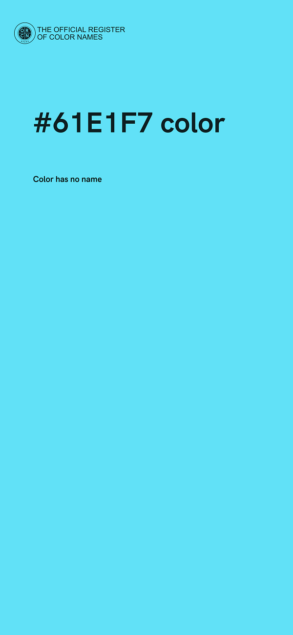 #61E1F7 color image