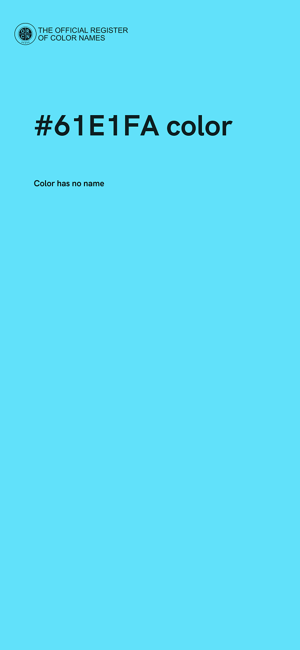 #61E1FA color image