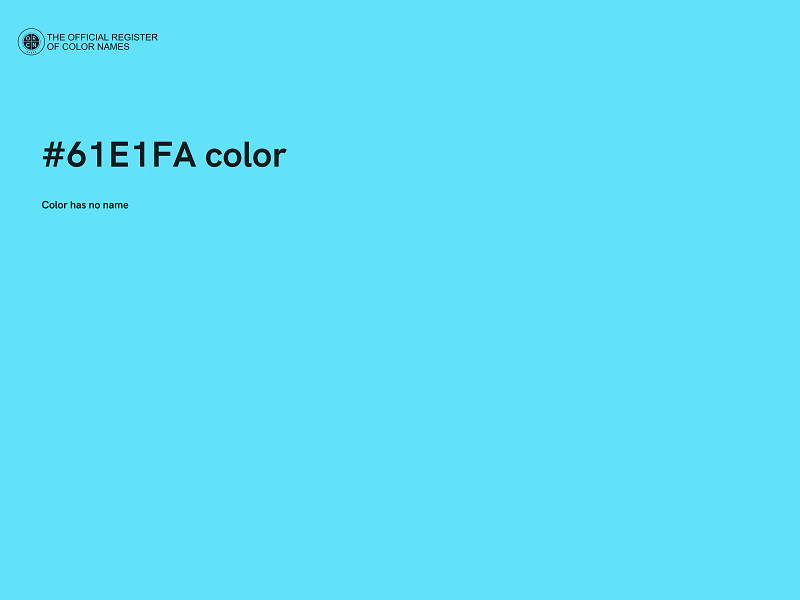 #61E1FA color image