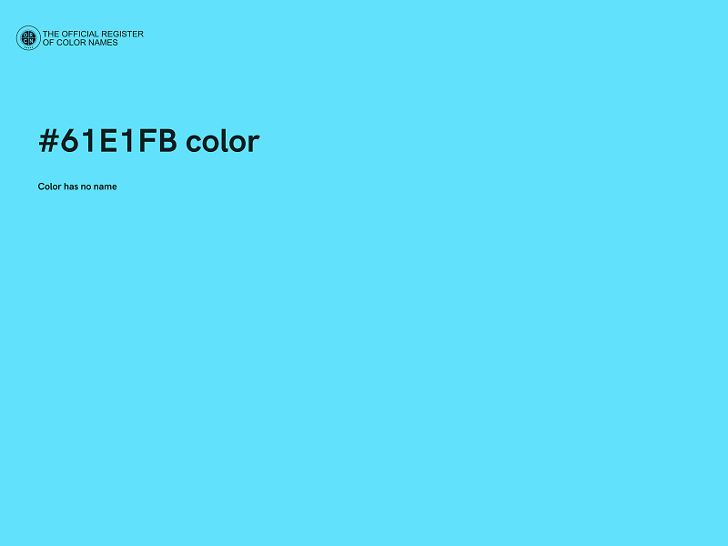 #61E1FB color image