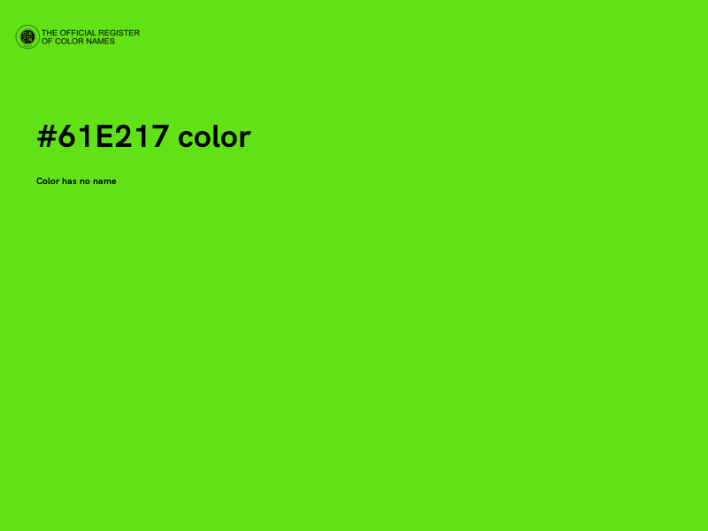 #61E217 color image