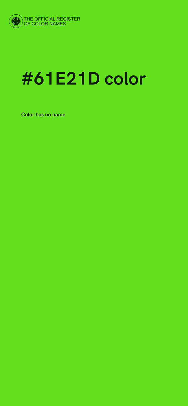 #61E21D color image