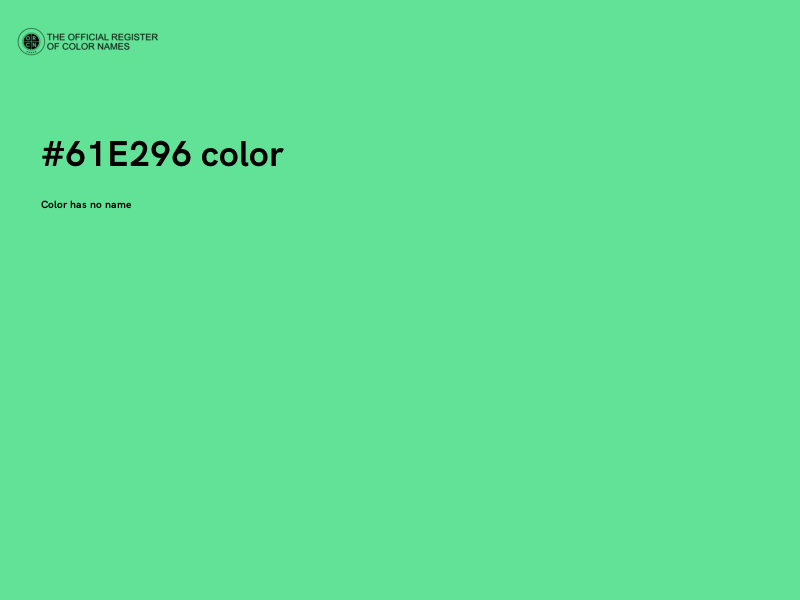 #61E296 color image