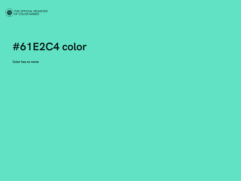 #61E2C4 color image