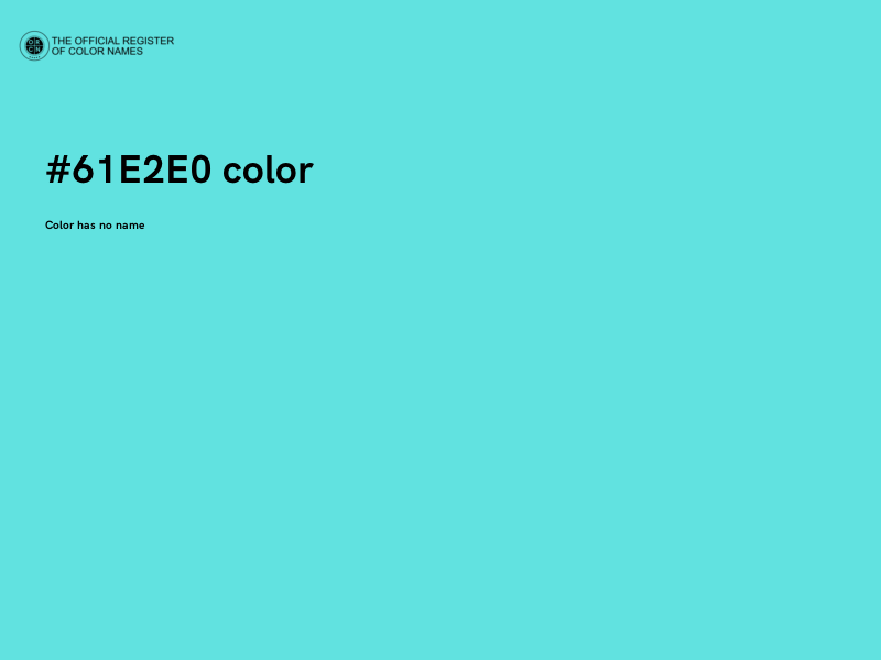 #61E2E0 color image