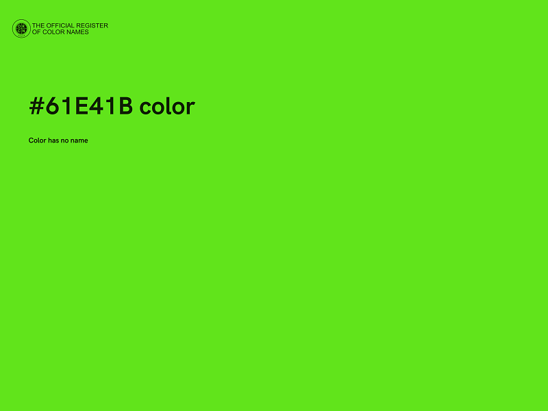 #61E41B color image