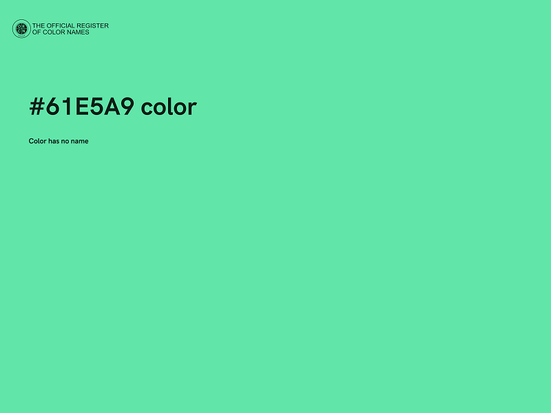 #61E5A9 color image