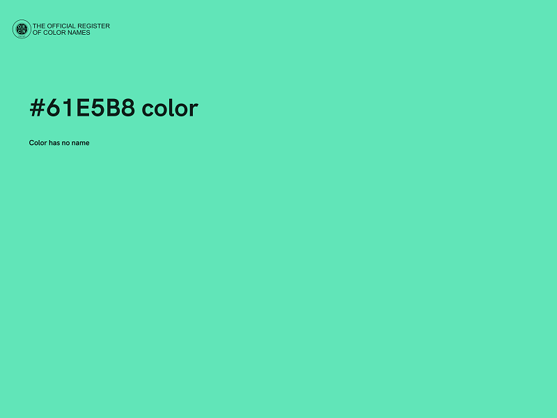 #61E5B8 color image