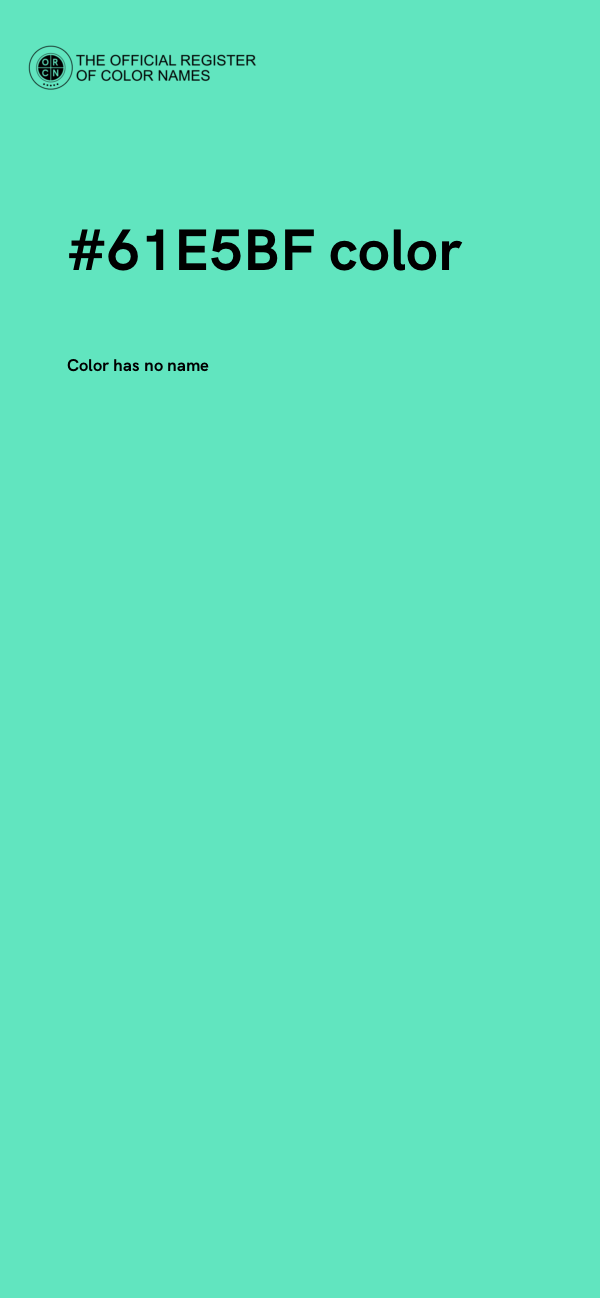 #61E5BF color image
