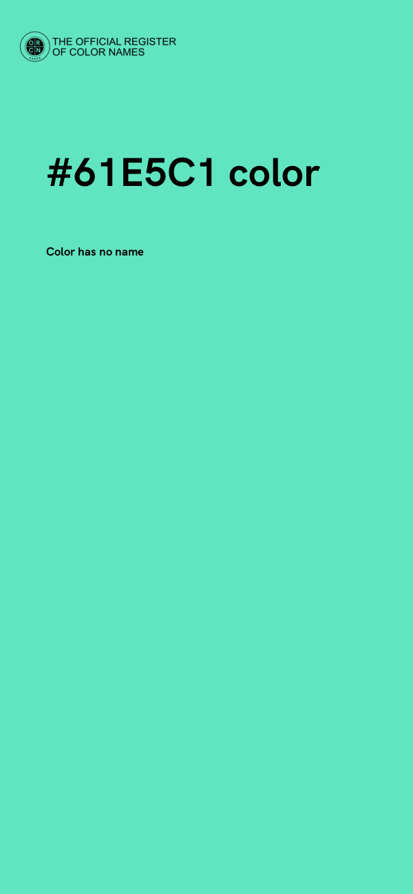 #61E5C1 color image