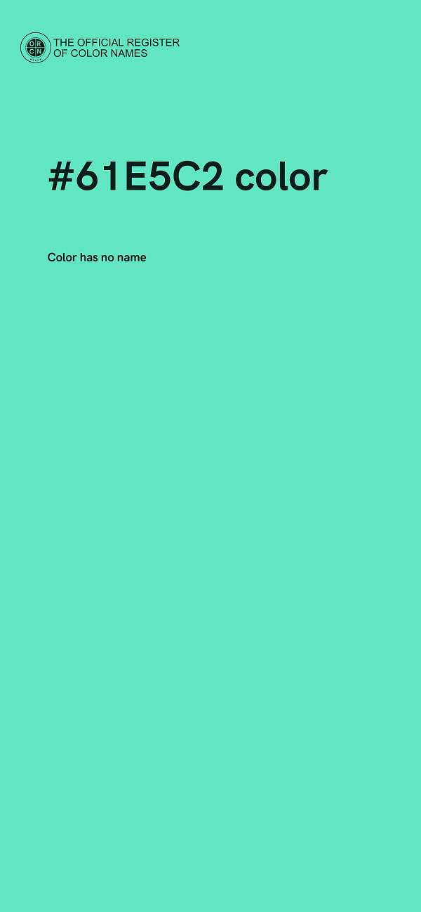 #61E5C2 color image