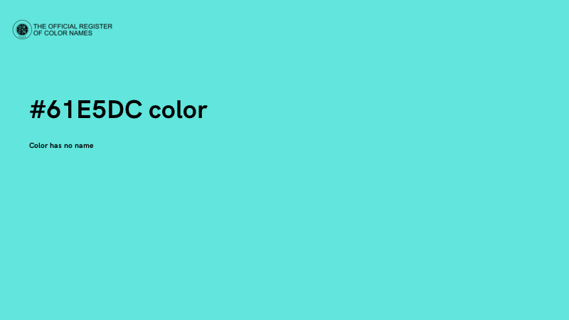 #61E5DC color image
