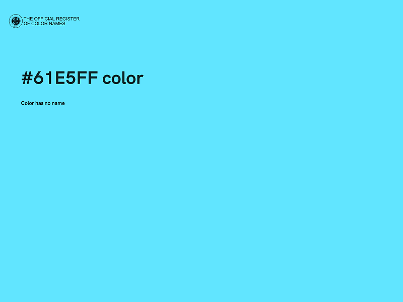 #61E5FF color image