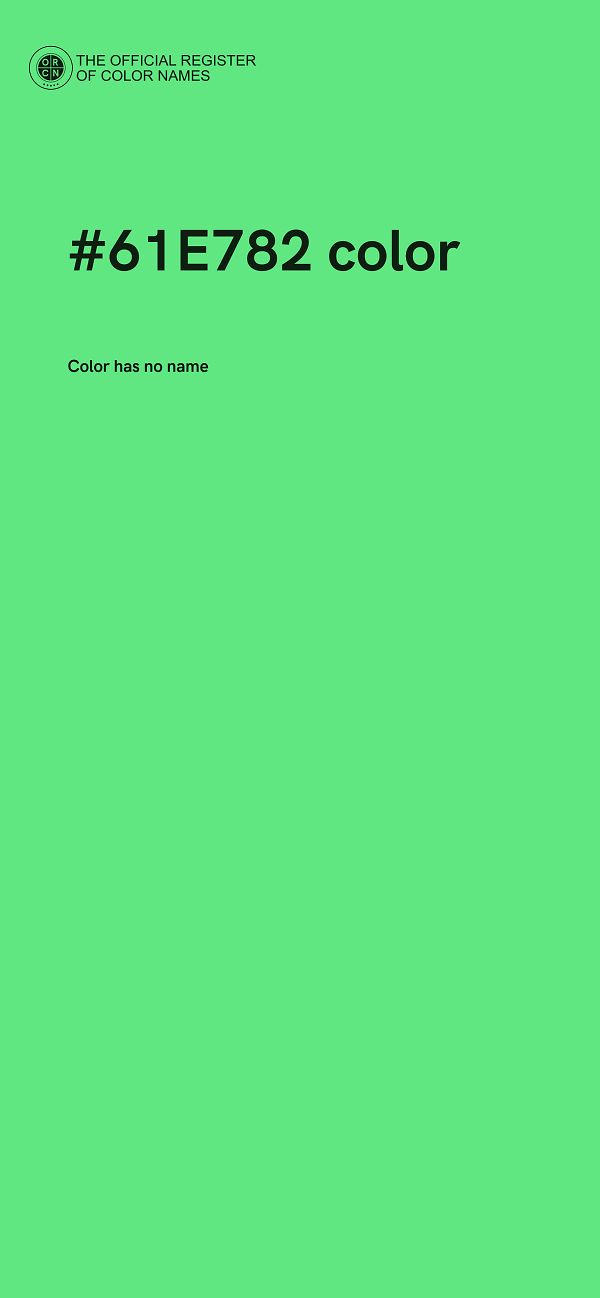#61E782 color image