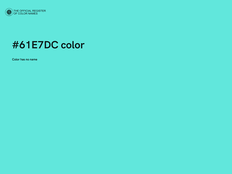 #61E7DC color image