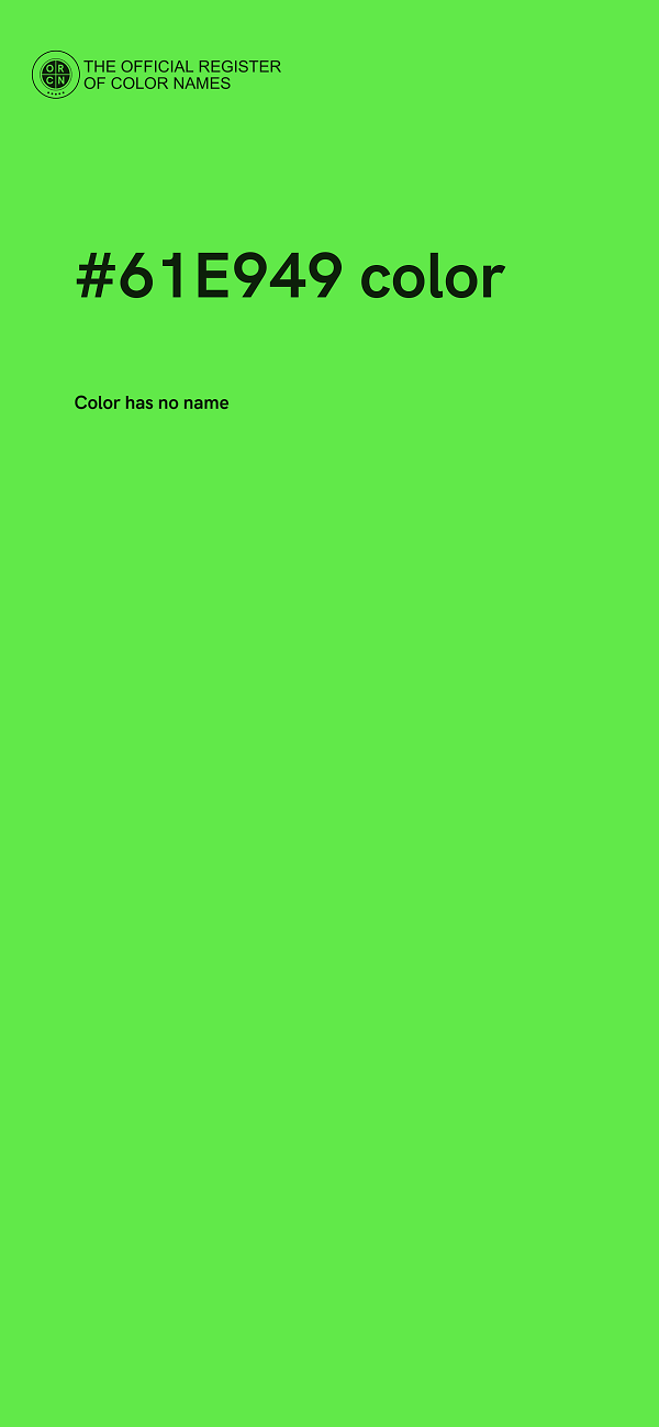 #61E949 color image