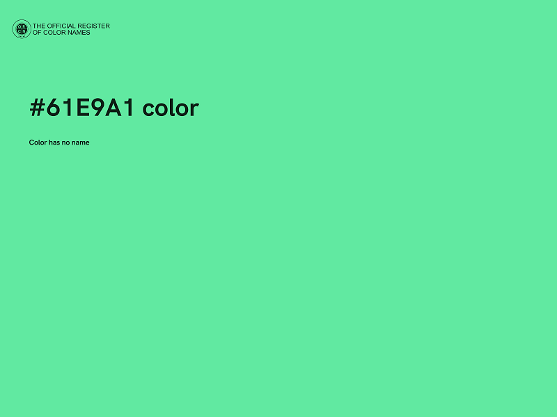 #61E9A1 color image