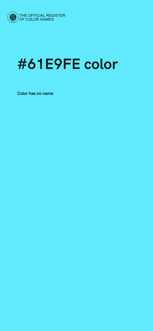 #61E9FE color image