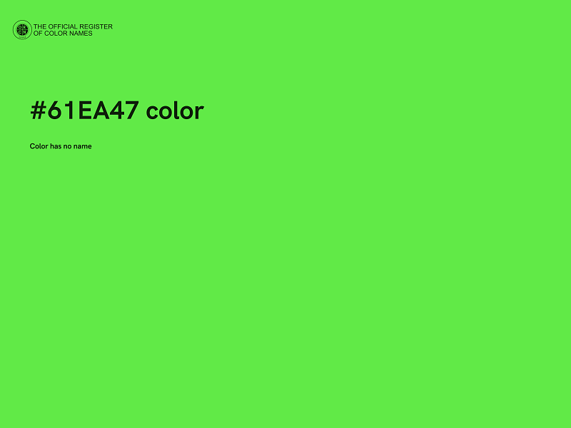 #61EA47 color image