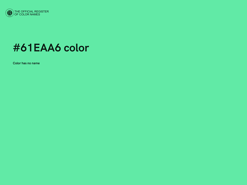 #61EAA6 color image