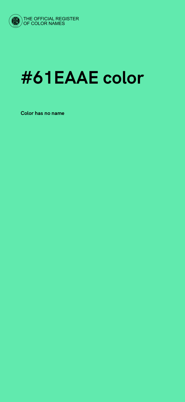 #61EAAE color image
