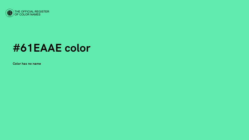 #61EAAE color image
