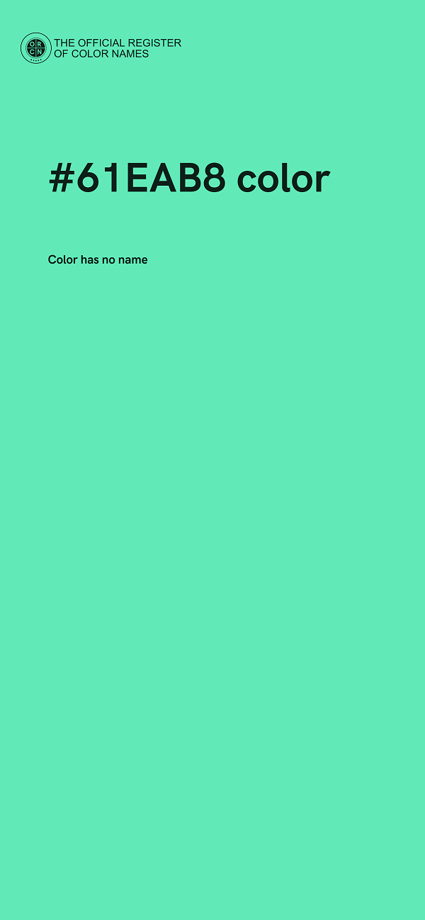 #61EAB8 color image