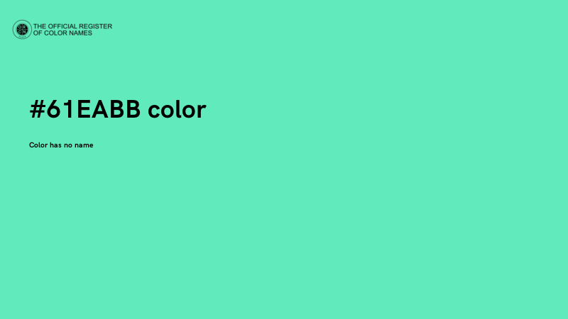 #61EABB color image