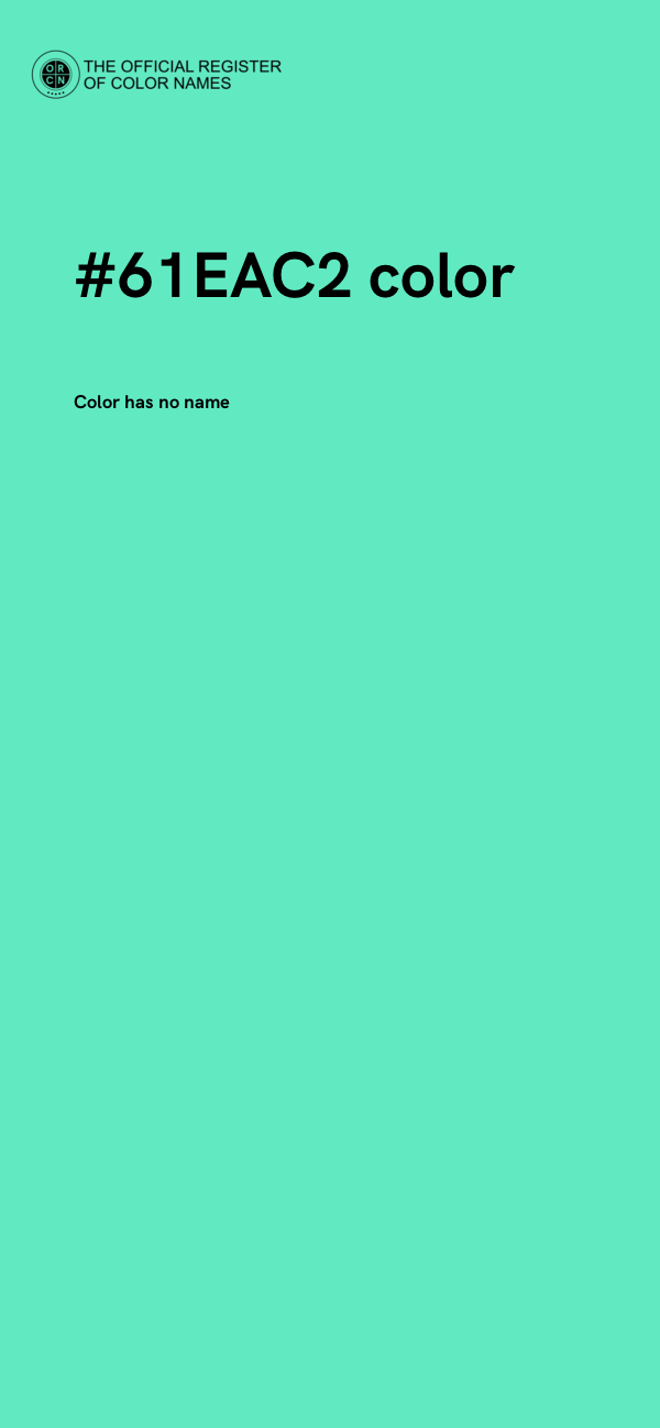 #61EAC2 color image