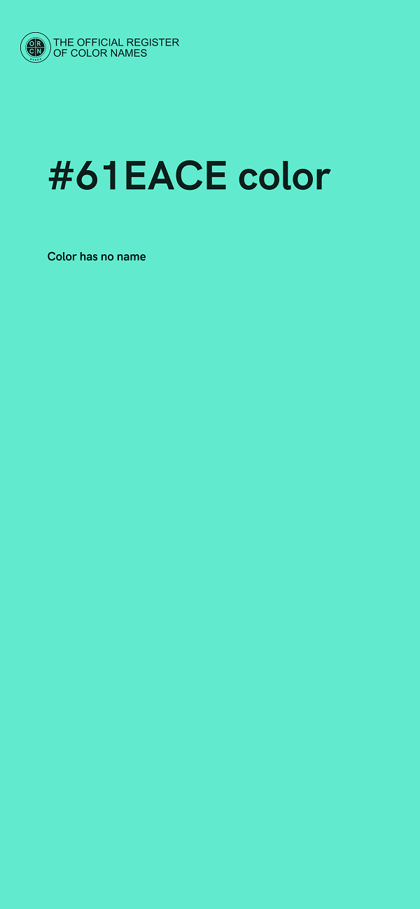 #61EACE color image