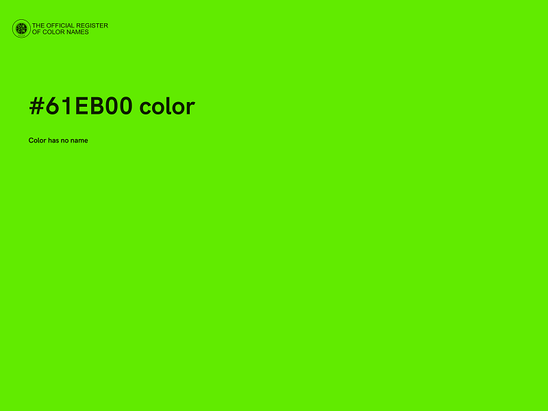 #61EB00 color image