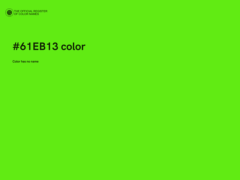 #61EB13 color image