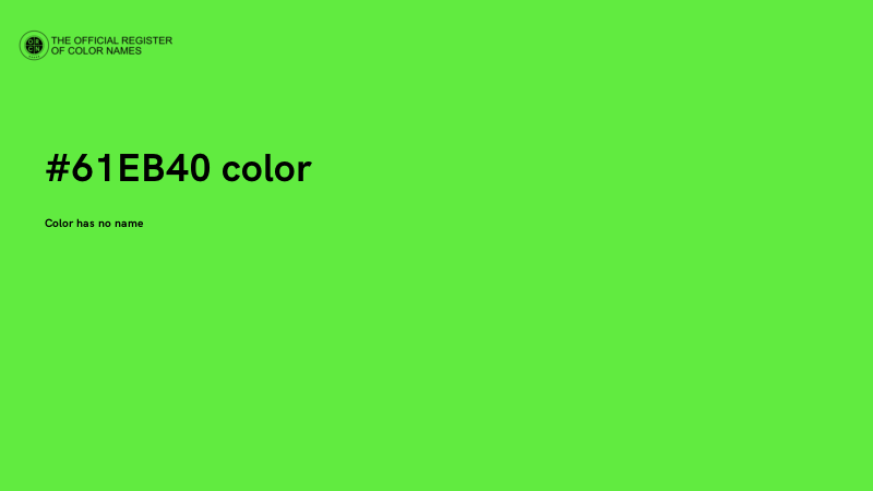 #61EB40 color image