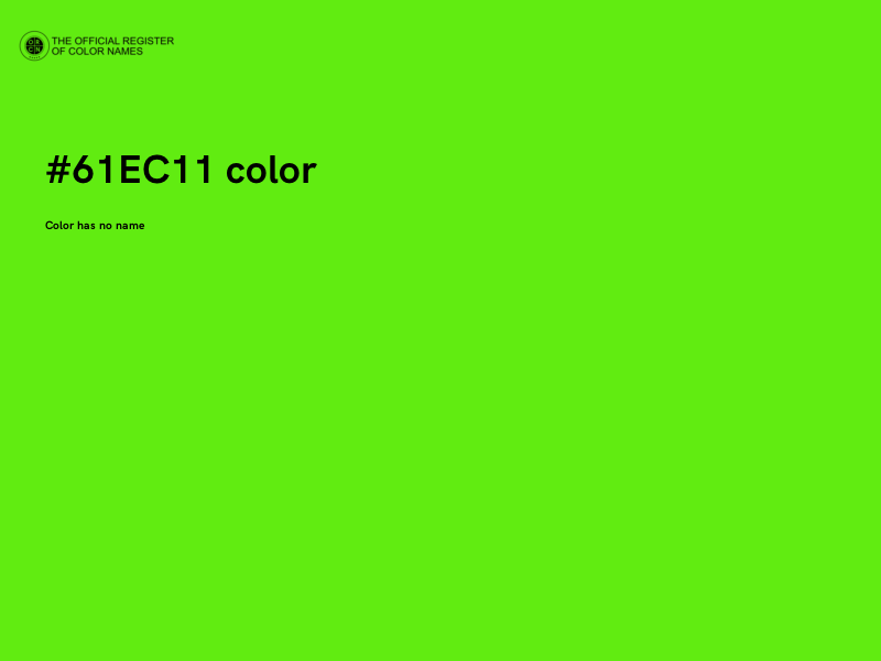 #61EC11 color image