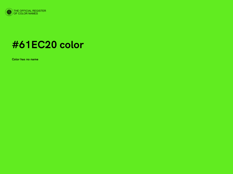 #61EC20 color image