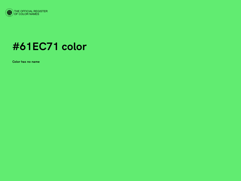 #61EC71 color image