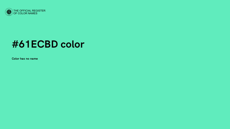 #61ECBD color image