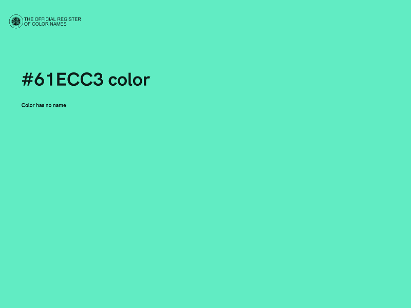 #61ECC3 color image