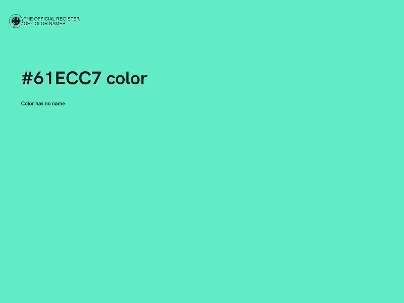 #61ECC7 color image