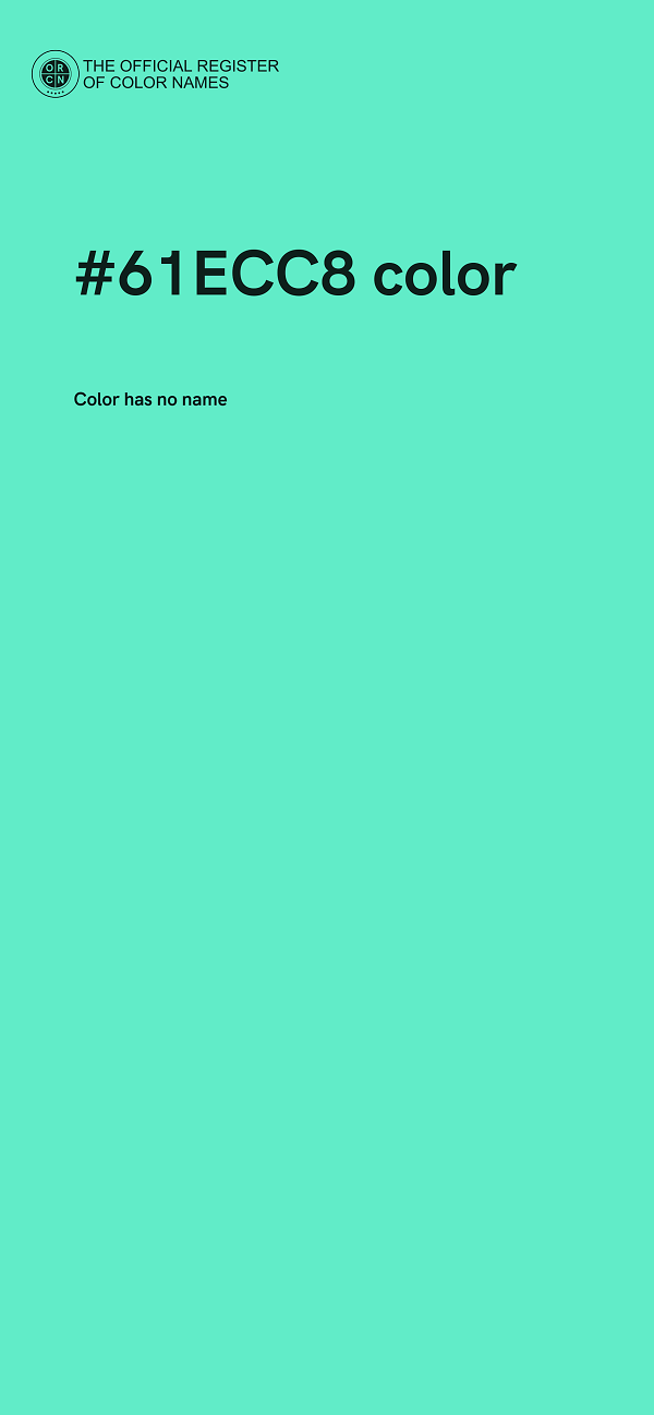 #61ECC8 color image